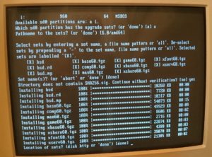 Upgrading openbsd from usb key